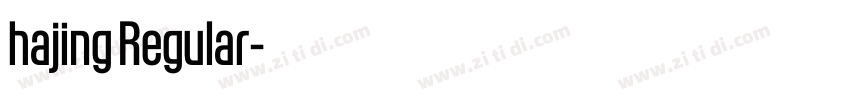 hajing Regular字体转换